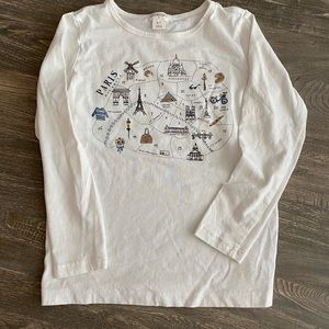 JCrew little girls Paris long sleeve shirt